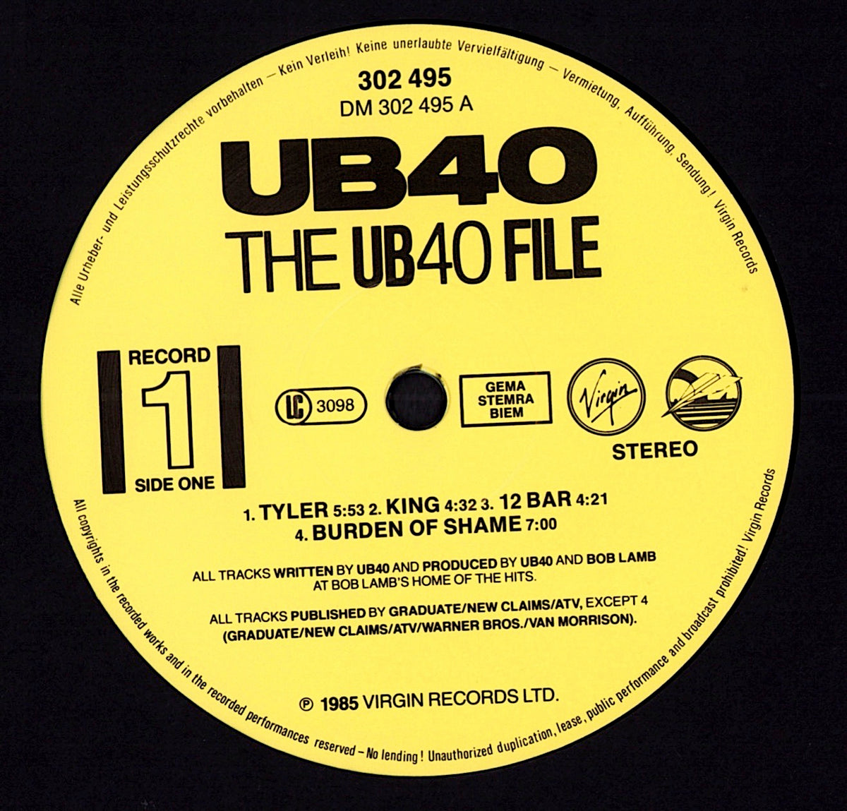 UB40 - The UB40 File (Vinyl 2LP | EU Original | 1985)