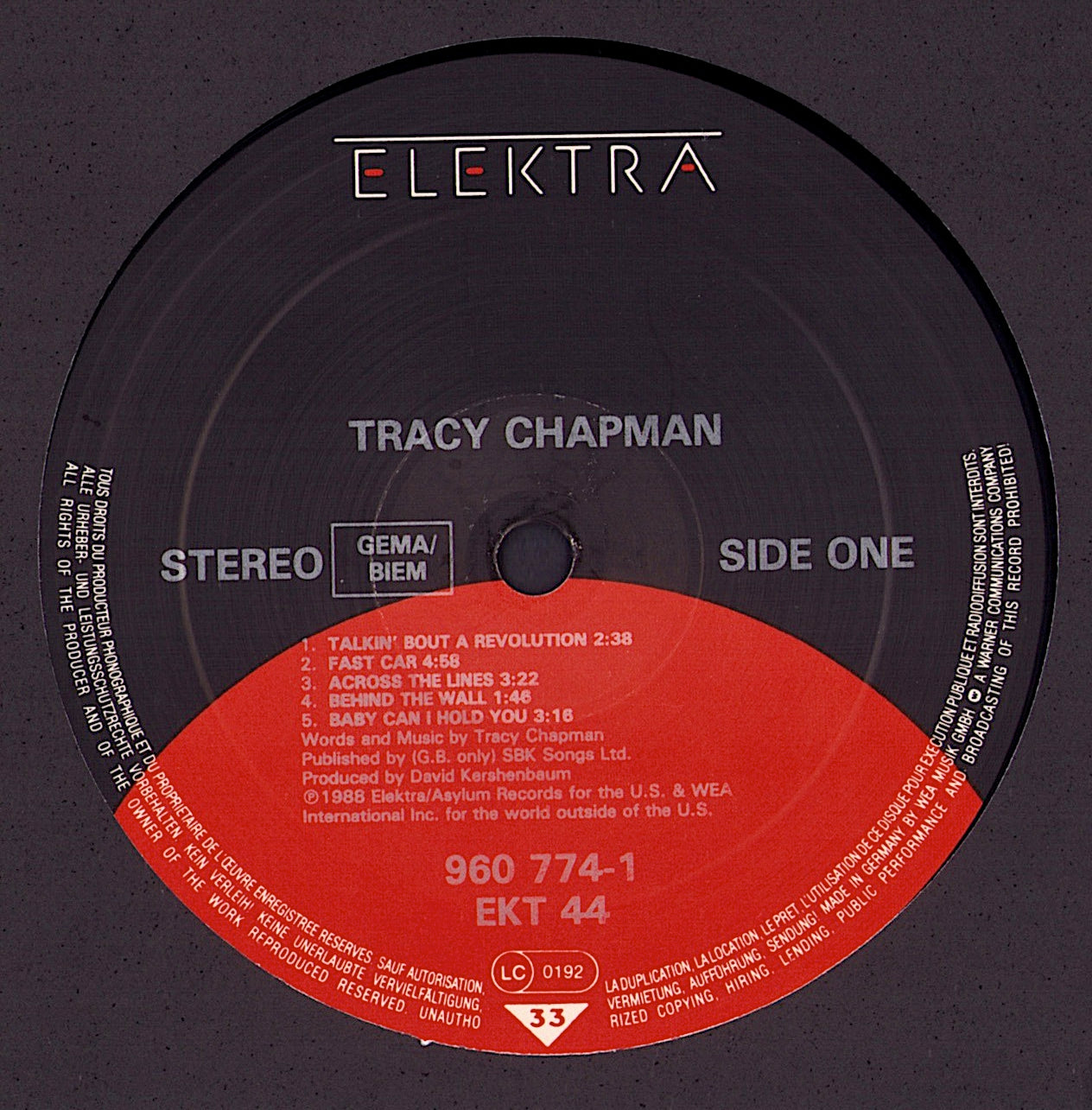 Tracy Chapman ‎- Tracy Chapman