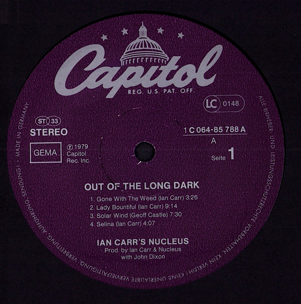 Ian Carr's Nucleus - Out Of The Long Dark (Vinyl LP | DE Original | 1979)