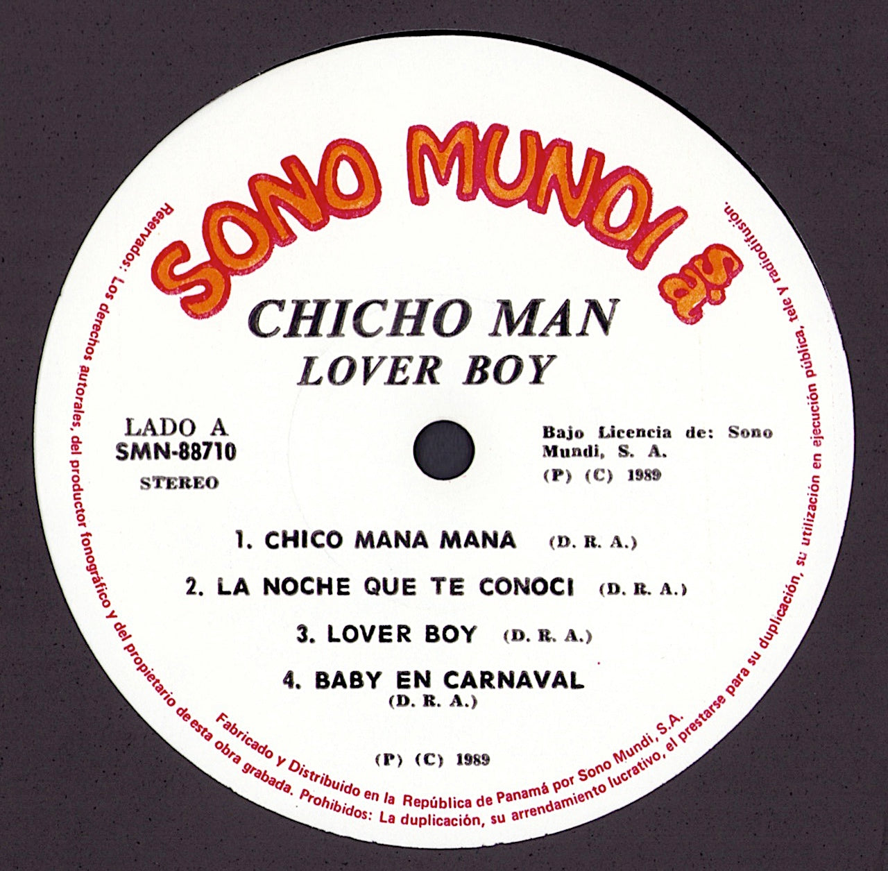 Chicho Man – El Lover Boy Vinyl LP