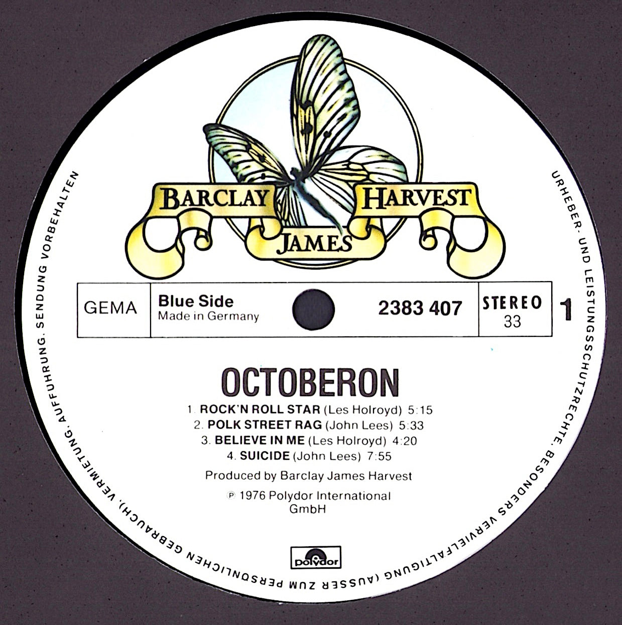 Barclay James Harvest – Octoberon Vinyl LP