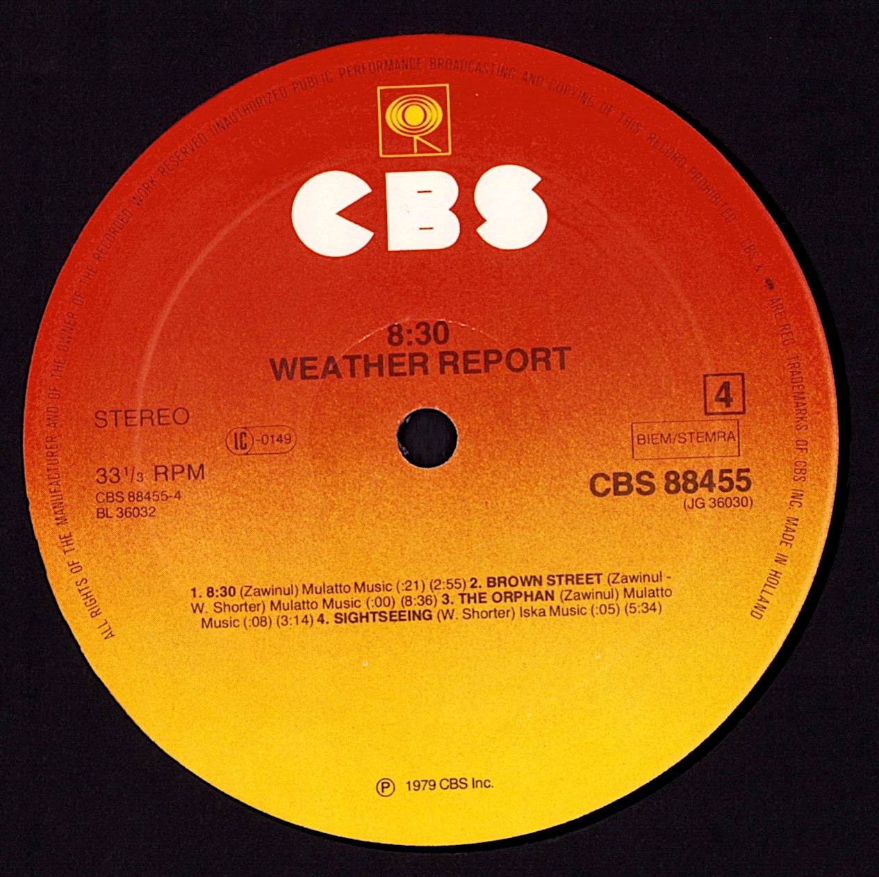 Weather Report - 8:30 Vinyl 2LP