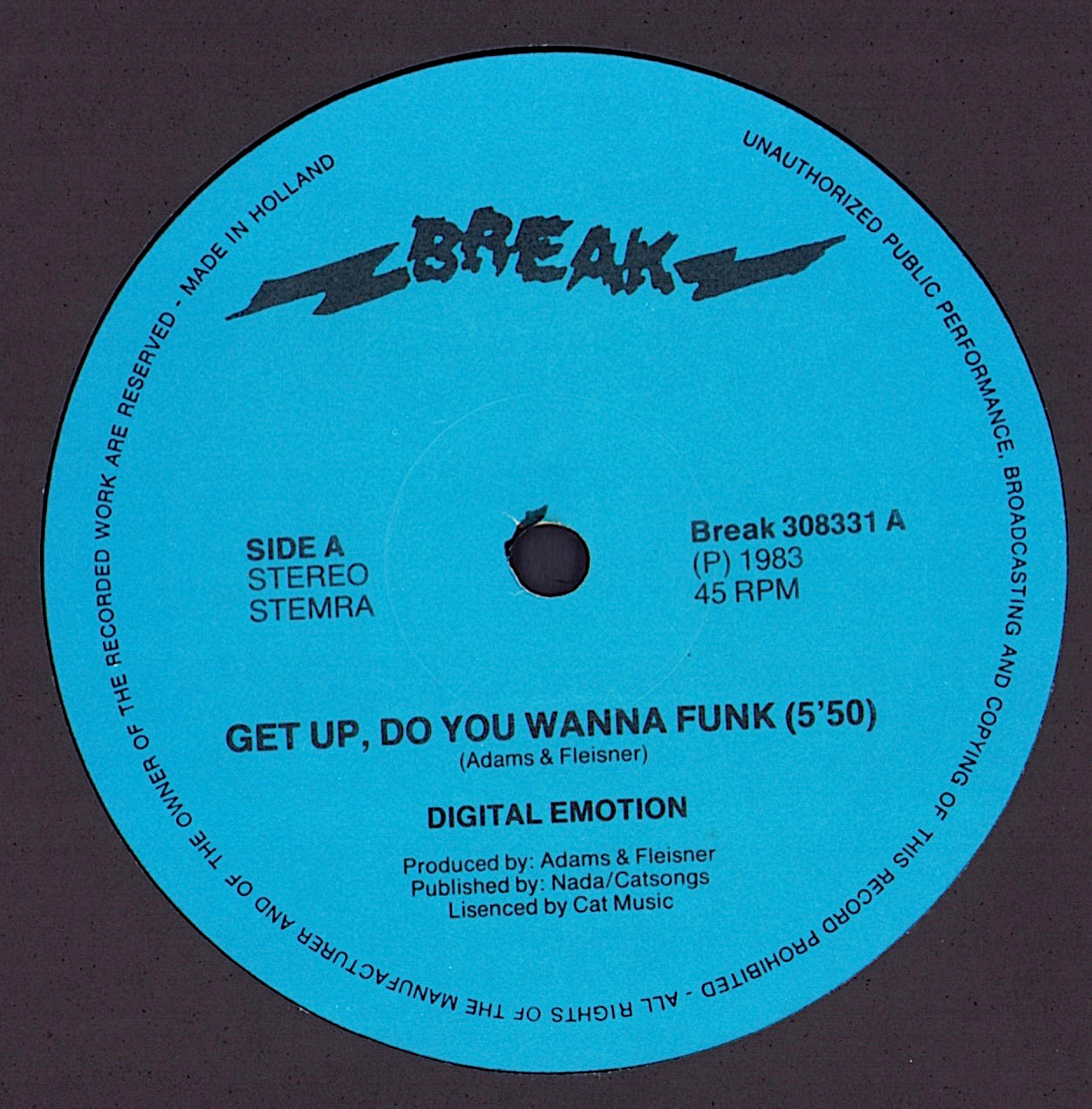 Digital Emotion – Get Up Action Vinyl 12"