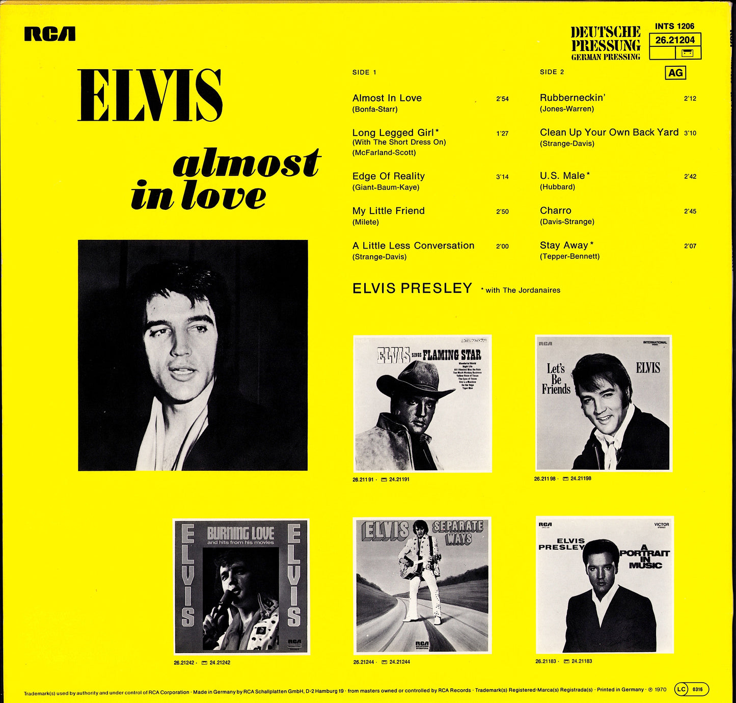 Elvis Presley - A Date With Elvis Vinyl LP | DE Reissue Kopie