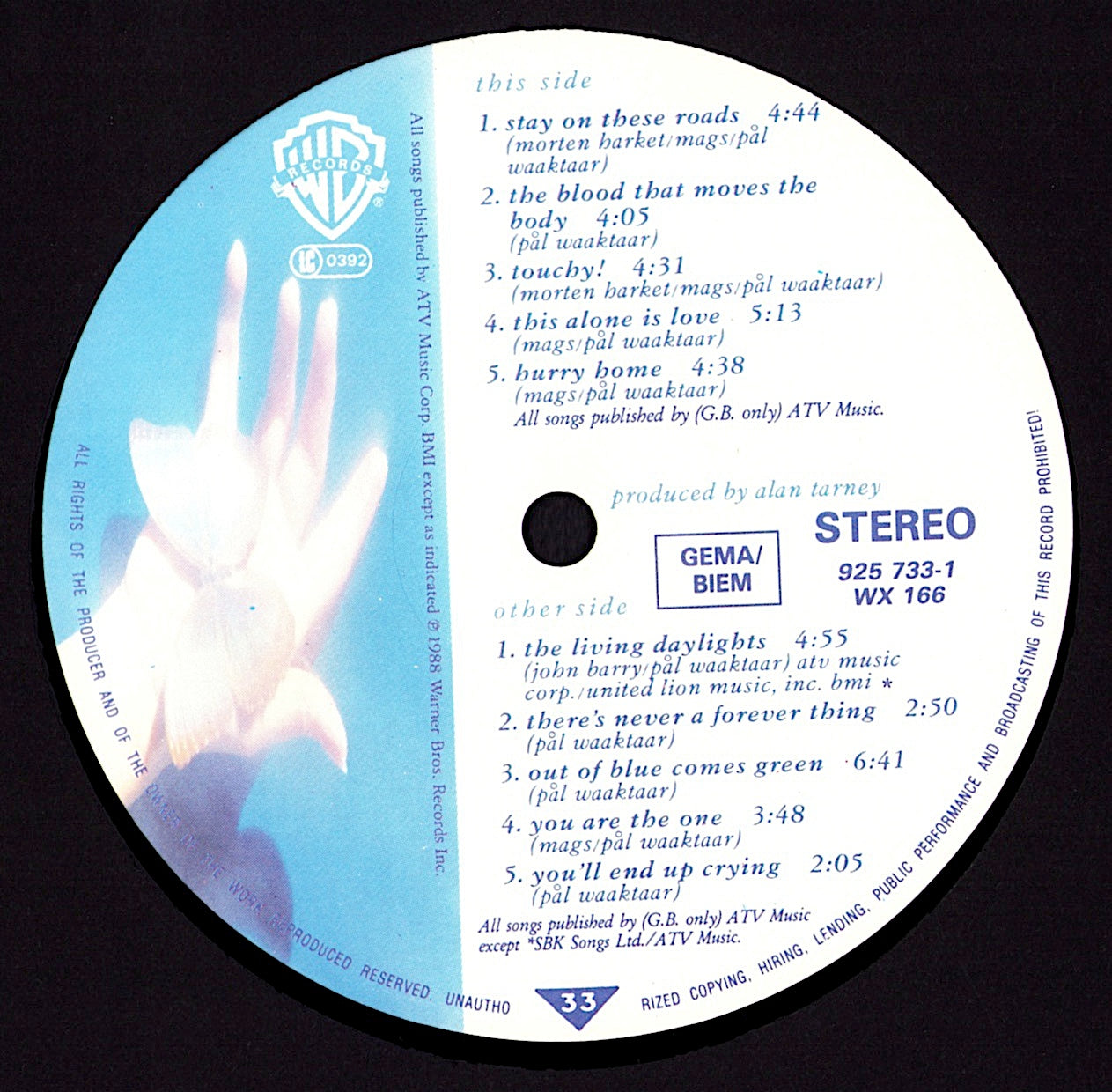 a-ha – Stay On These Roads Vinyl LP