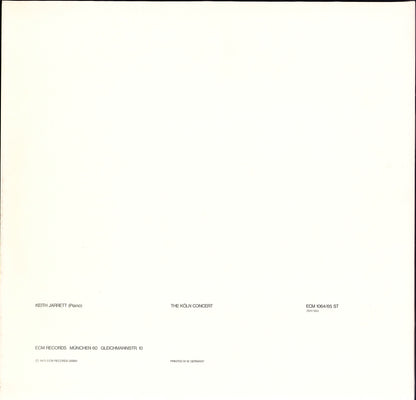 Keith Jarrett ‎- The Köln Concert Vinyl 2LP