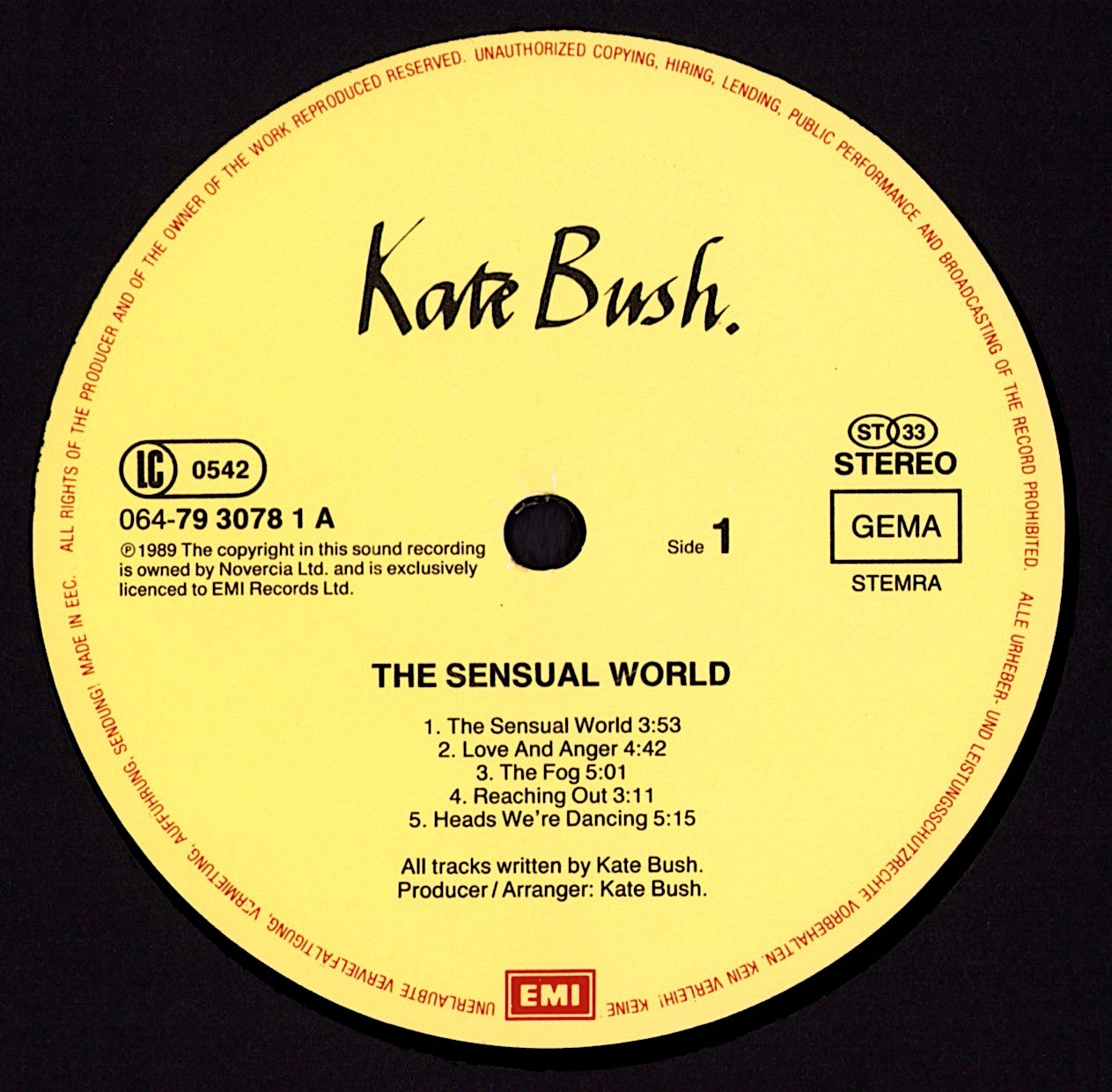 Kate Bush - The Sensual World Vinyl LP