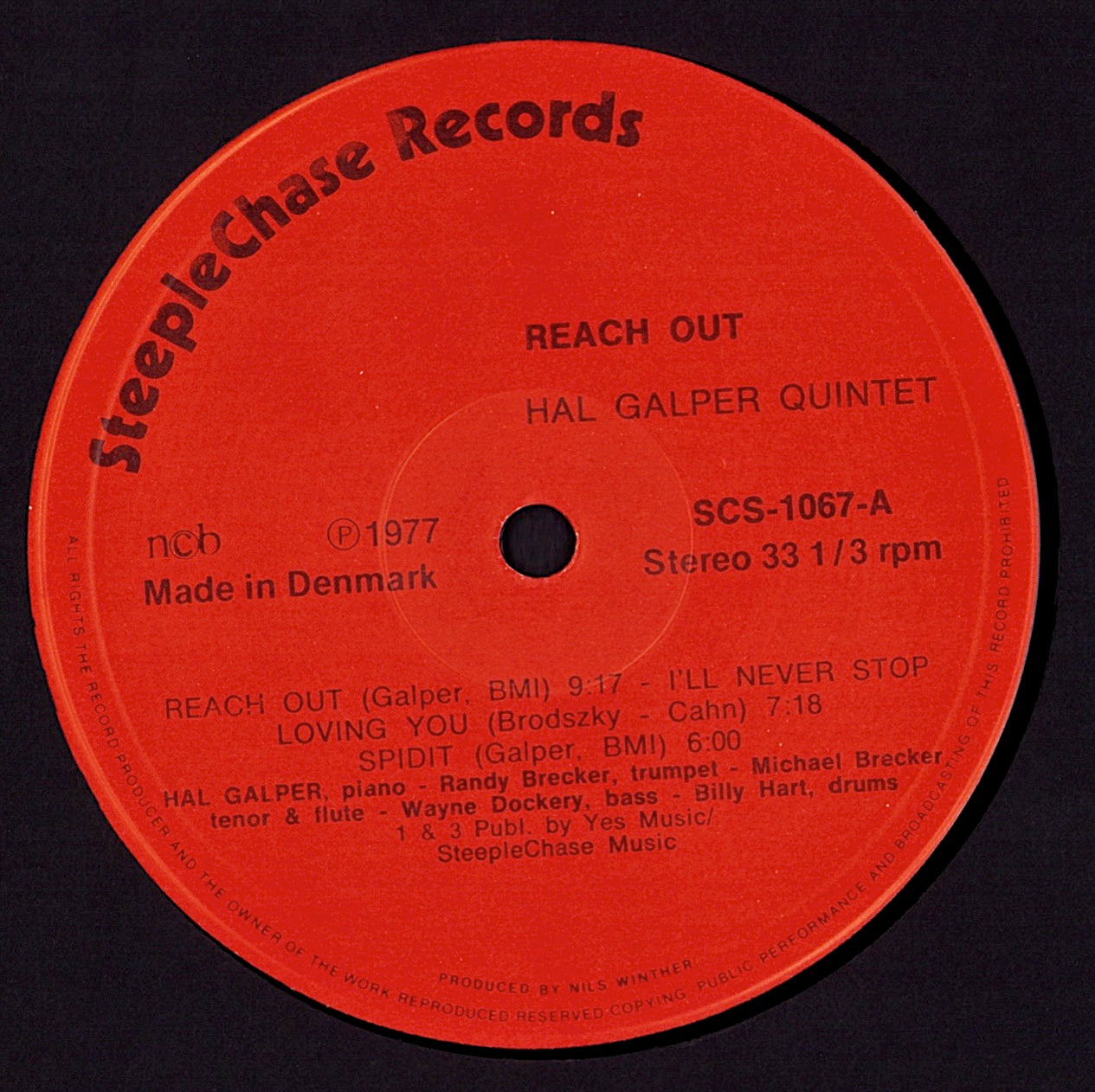 Hal Galper Quintet – Reach Out! Vinyl LP