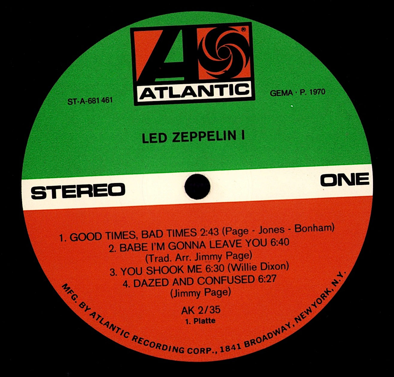 Led Zeppelin - 1st + 2nd (Vinyl 2LP | DE Original | 1970)