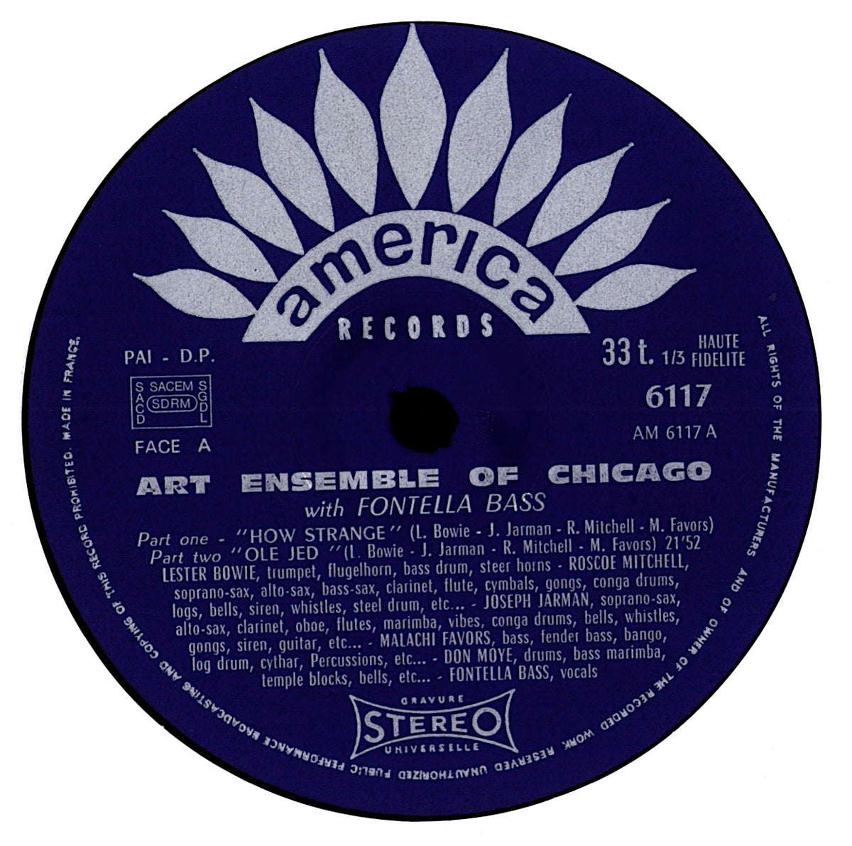 Art Ensemble Of Chicago - Nice Guys Vinyl LP | DE Original | 1979 Kopie