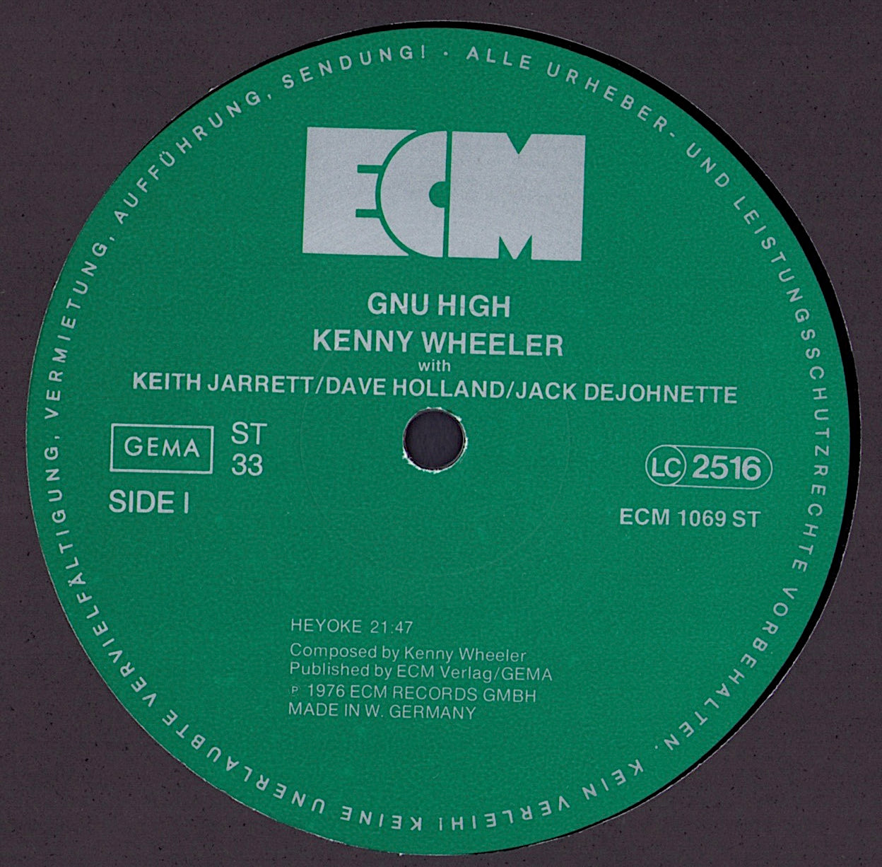 Kenny Wheeler - Gnu High (Vinyl LP)