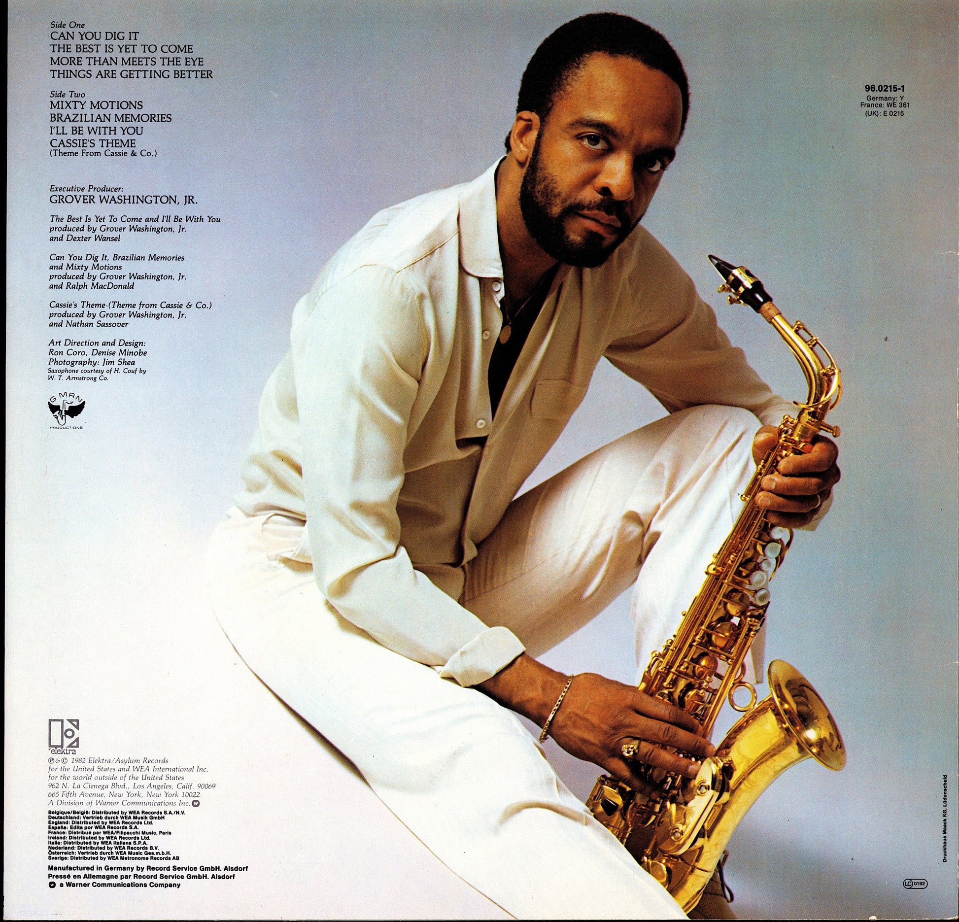 Grover Washington, Jr. – Inside Moves Vinyl LP | EU Original | 1984 Kopie