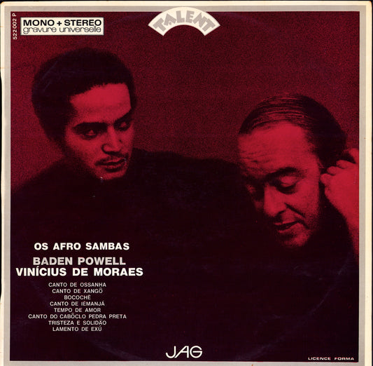 Baden Powell & Vinicius De Moraës - Os Afro Sambas Vinyl LP