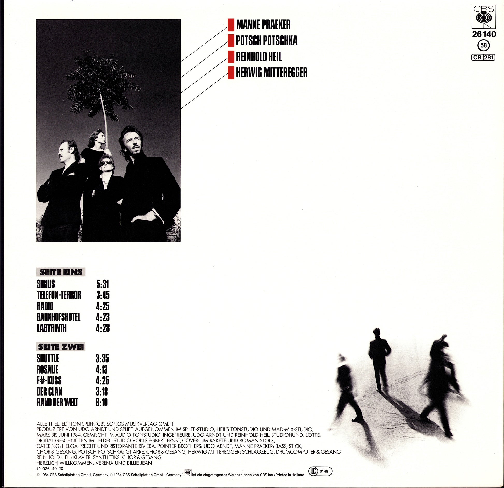 Spliff - Schwarz auf Weiss Vinyl LP