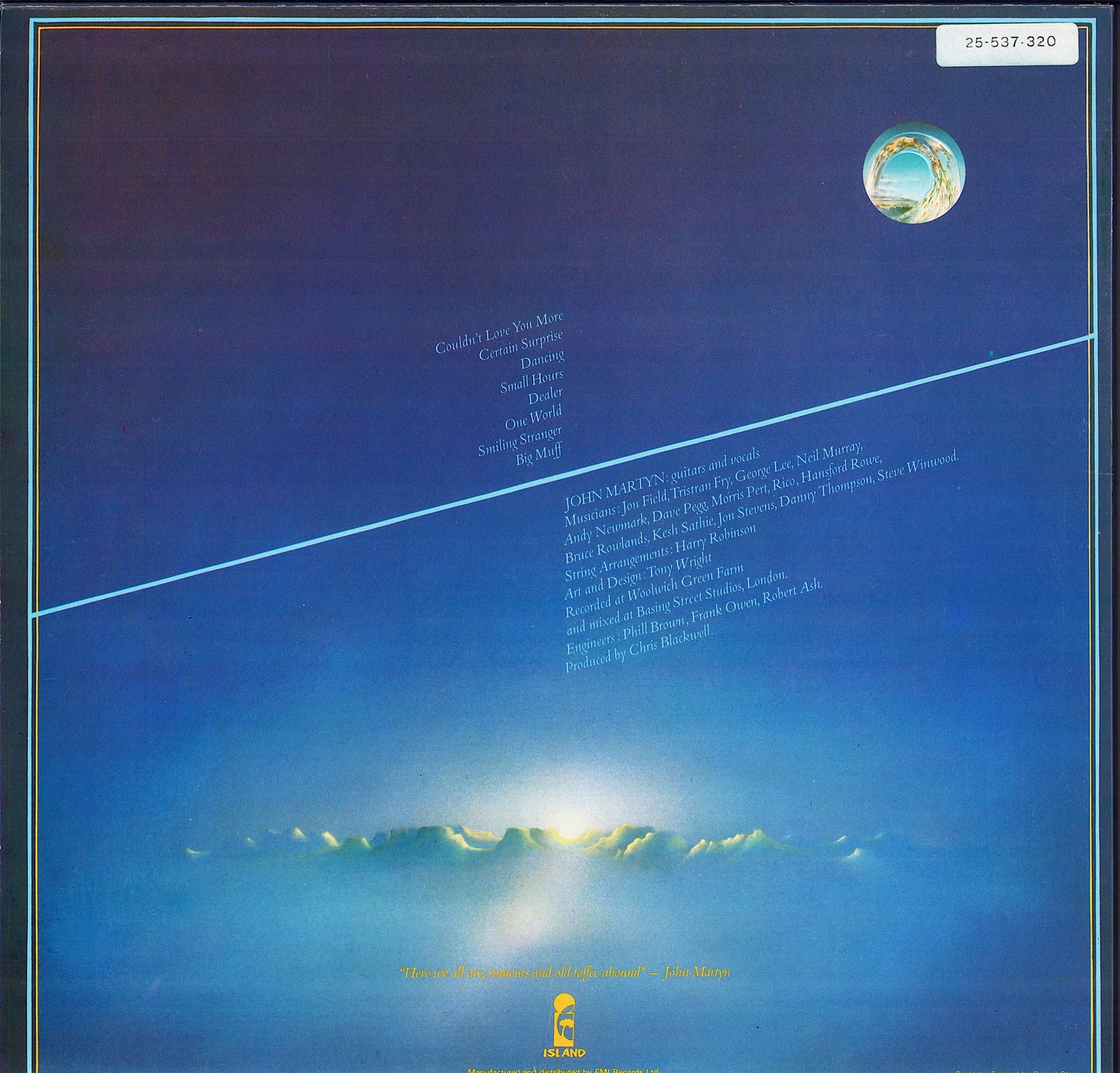 John Martyn – One World Vinyl LP