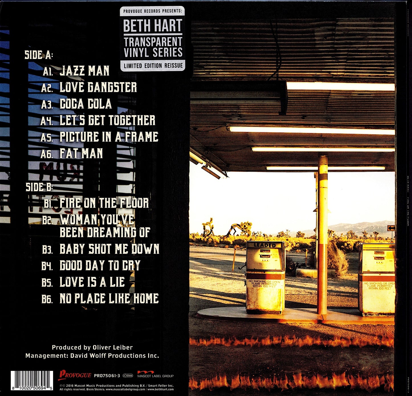 Beth Harth - Fire On The Floor Clear Vinyl LP Limited Edition