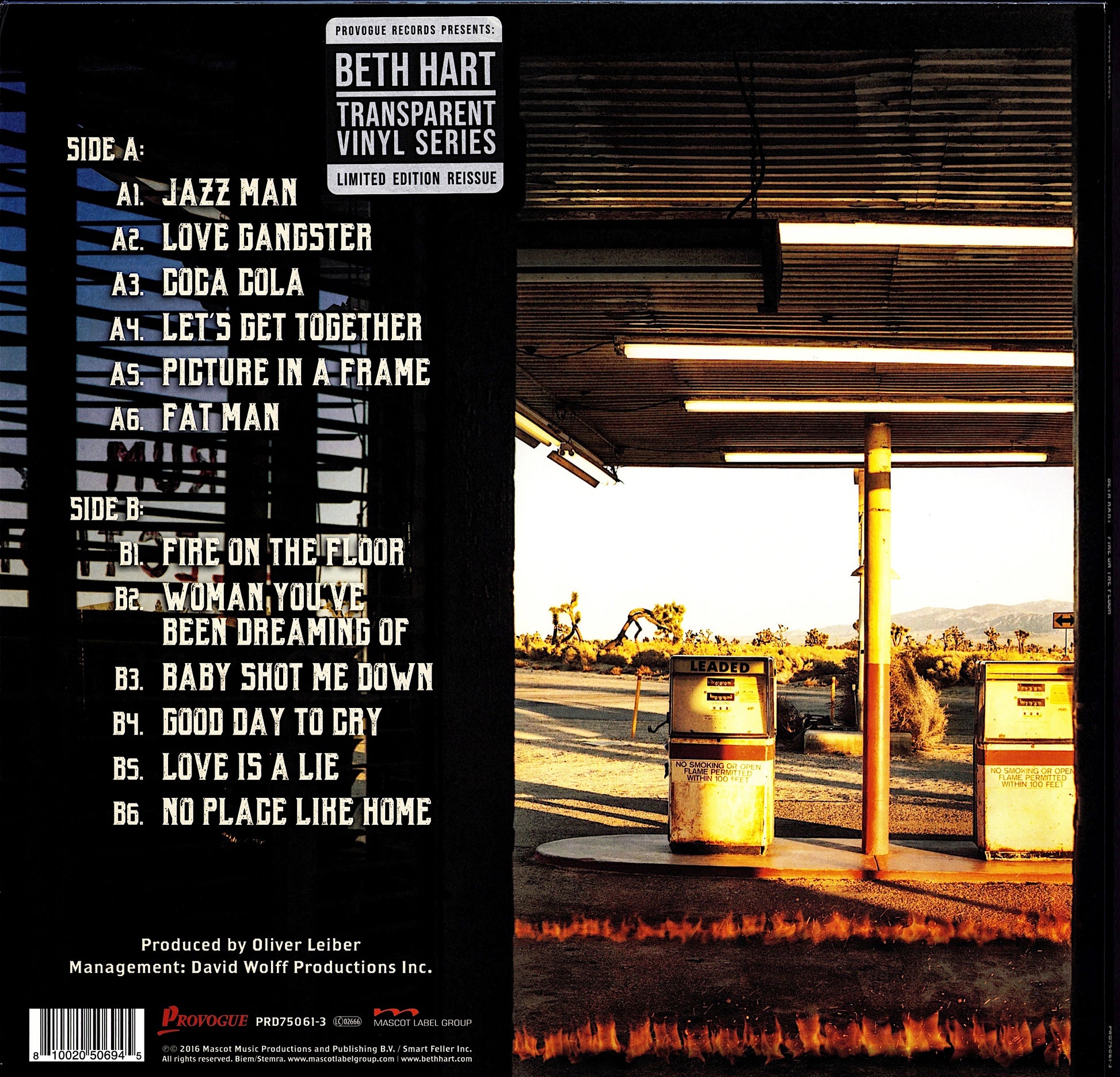 Beth Harth - Fire On The Floor Clear Vinyl LP Limited Edition