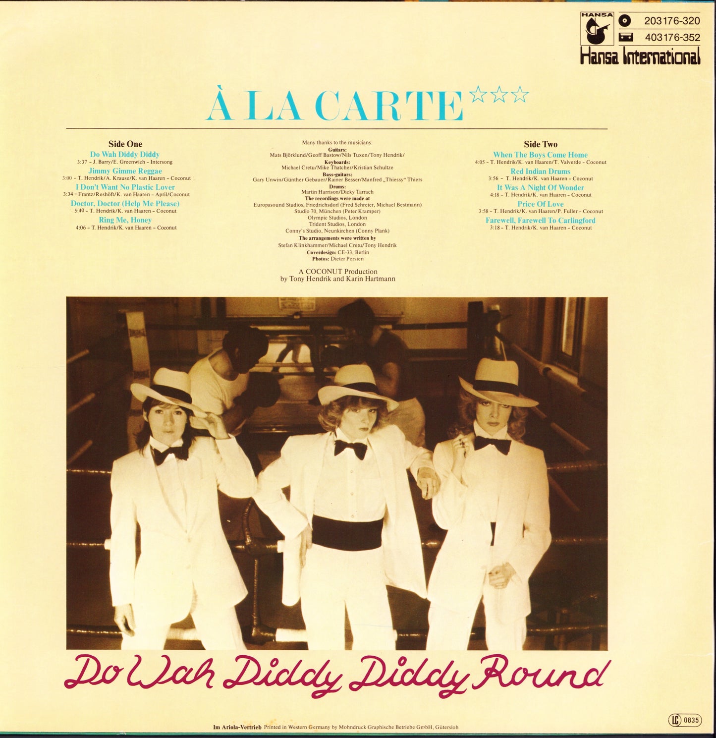 À La Carte - Do Wah Diddy Diddy Round Vinyl LP