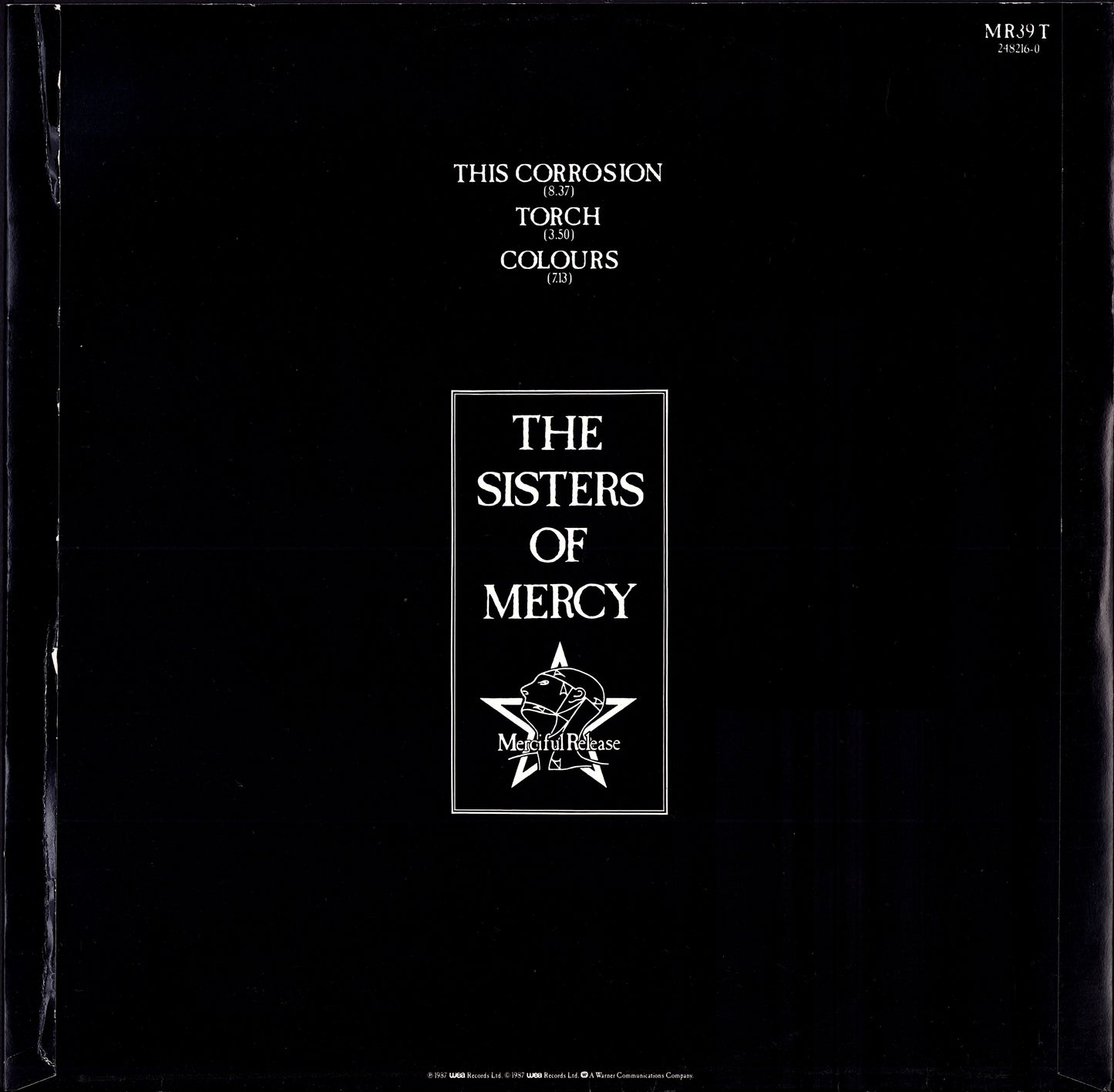 The Sisters Of Mercy - This Corrosion Vinyl 12" | UK Original | 1987