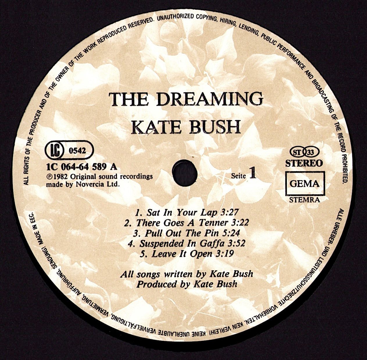 Kate Bush - The Dreaming Vinyl LP