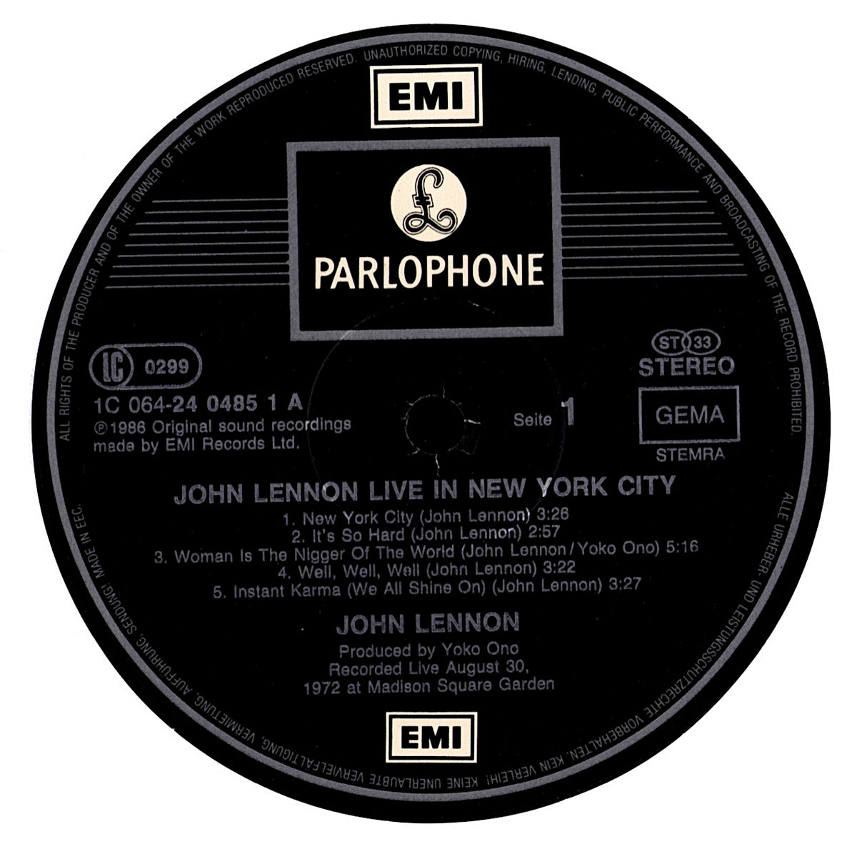 John Lennon ‎- Rock 'N' Roll (Vinyl LP) DE 