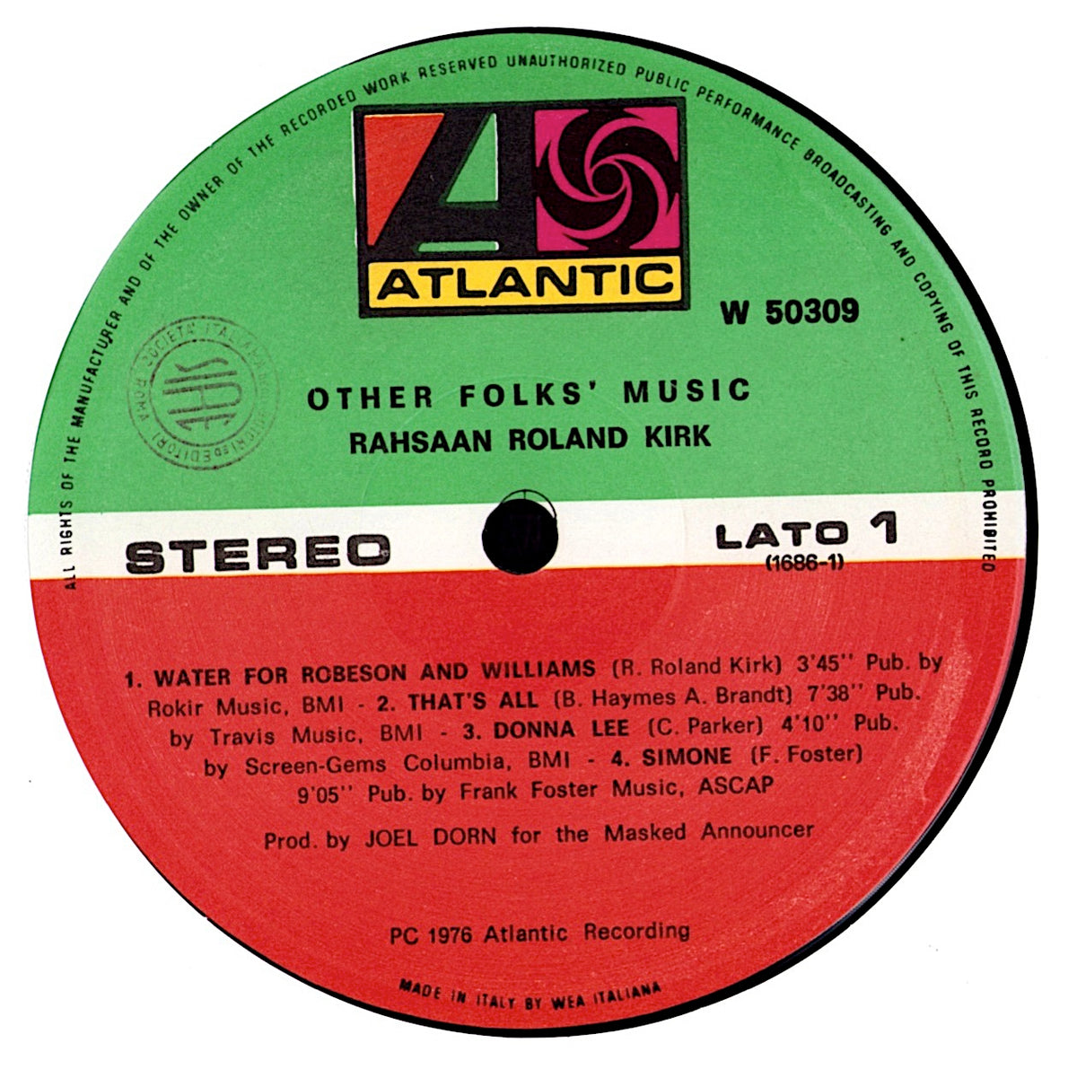 Roland Kirk With Jack McDuff - Funk Underneath Vinyl LP | DE Reissue | 1967 Kopie Kopie