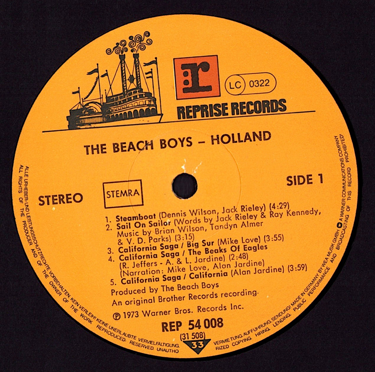 The Beach Boys – Holland Vinyl LP