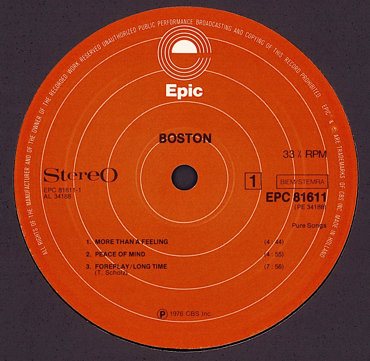 Boston - Boston Vinyl LP