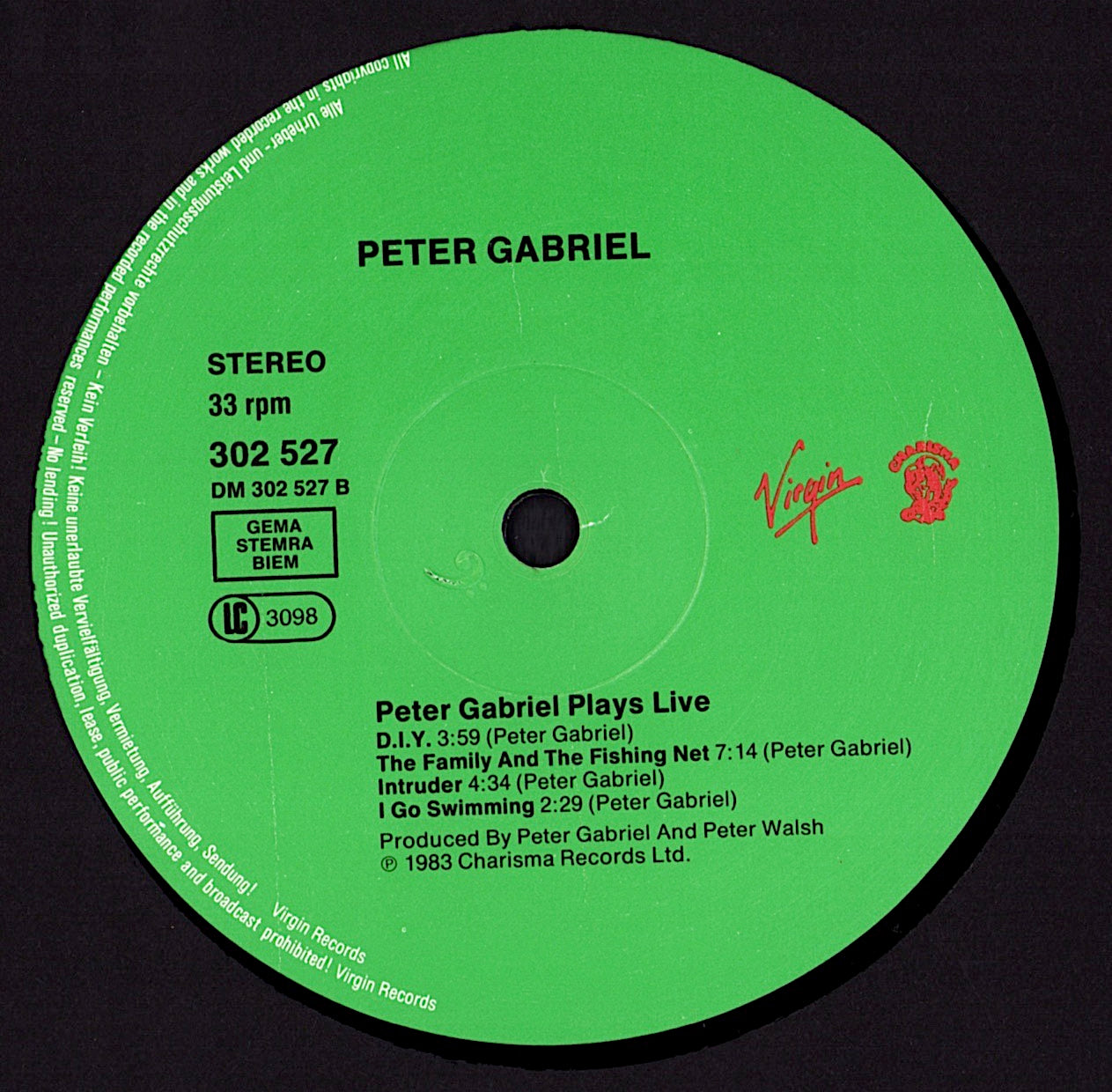 Peter Gabriel - Plays Live Vinyl 2LP