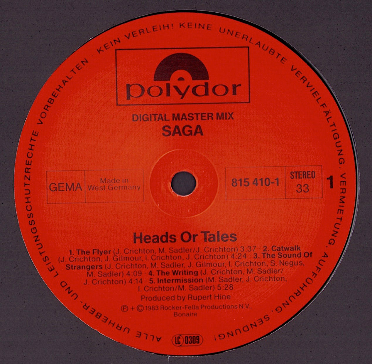 Saga – Heads Or Tales Vinyl LP