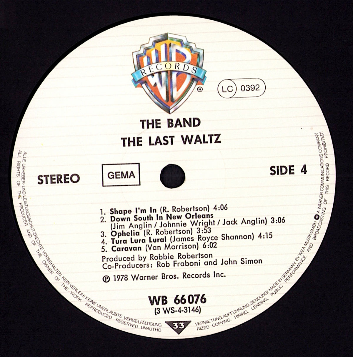 The Band - The Last Waltz (3xVinyl LP | DE Reissue | 1978)