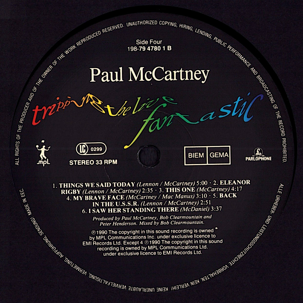 Paul McCartney - Tripping The Live Fantastic (Vinyl 3LP | EU Original | 1990)