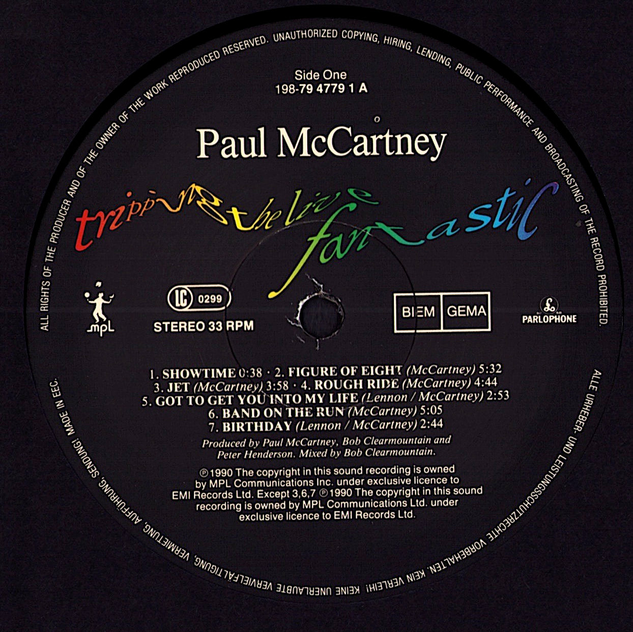 Paul McCartney - Tripping The Live Fantastic (Vinyl 3LP | EU Original | 1990)