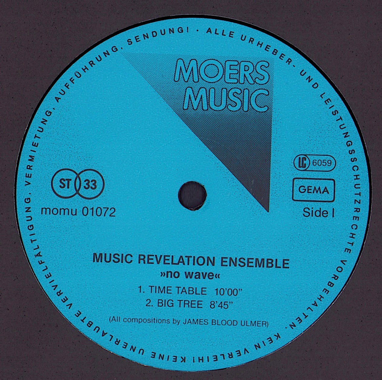 Music Revelation Ensemble - No Wave Vinyl LP