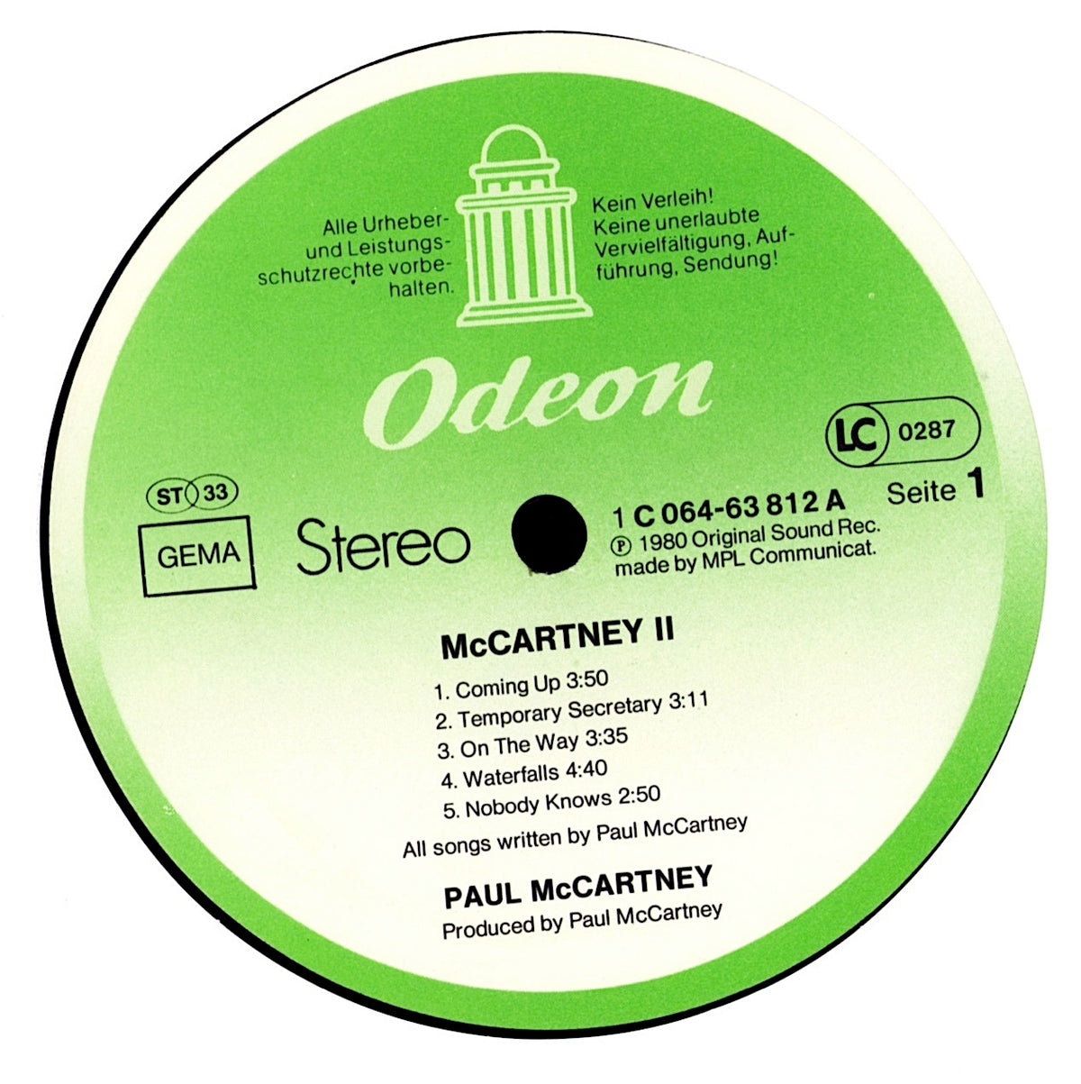 Paul McCartney - McCartney II (Vinyl LP | German Release | 1980)