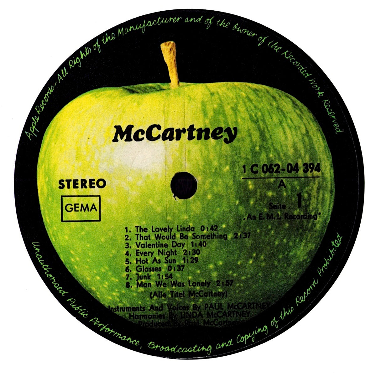 Paul McCartney - McCartney (Vinyl LP | Gatefold | German Original Pressing | 1970)