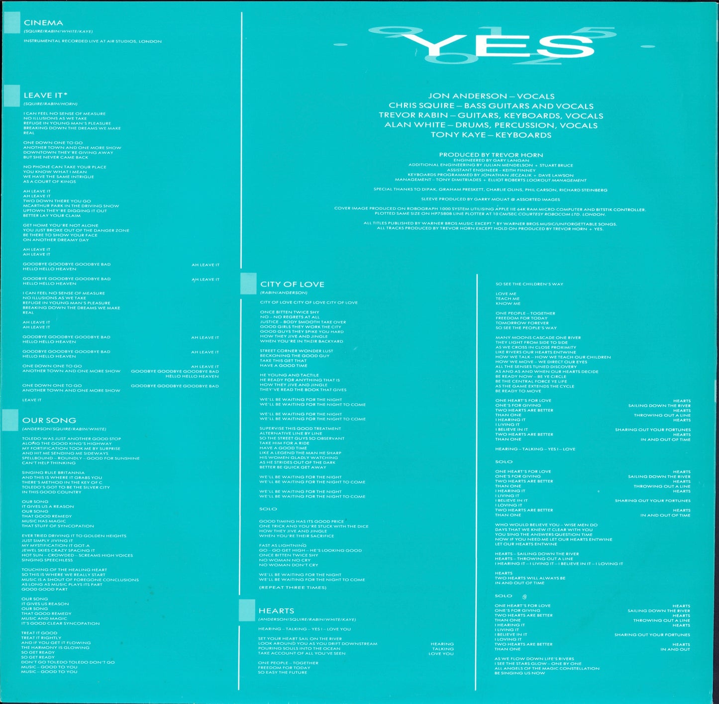 Yes - 90125 Vinyl LP