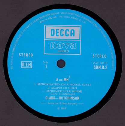 Clark-Hutchinson - A=MH² Vinyl LP