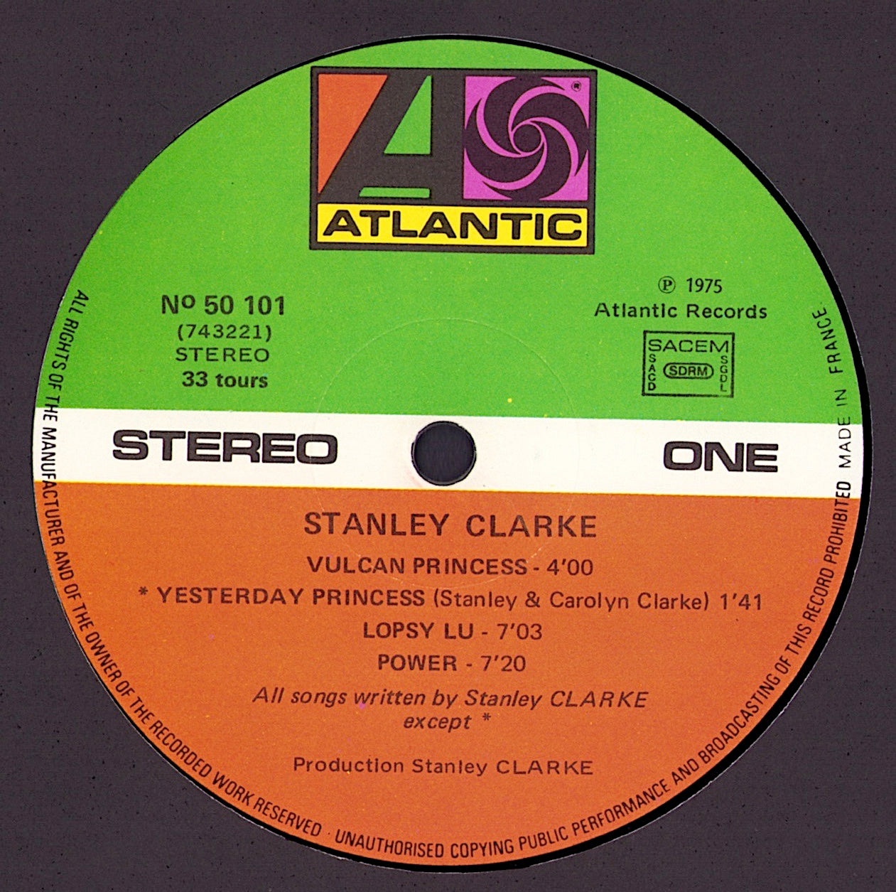 Stanley Clarke – Stanley Clarke Vinyl LP