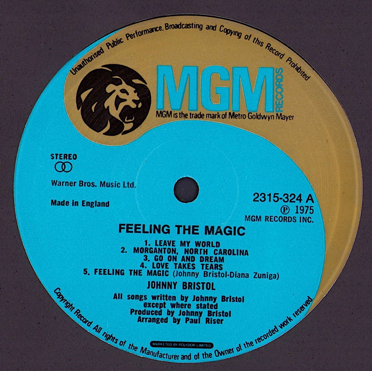 Johnny Bristol – Feeling The Magic Vinyl LP