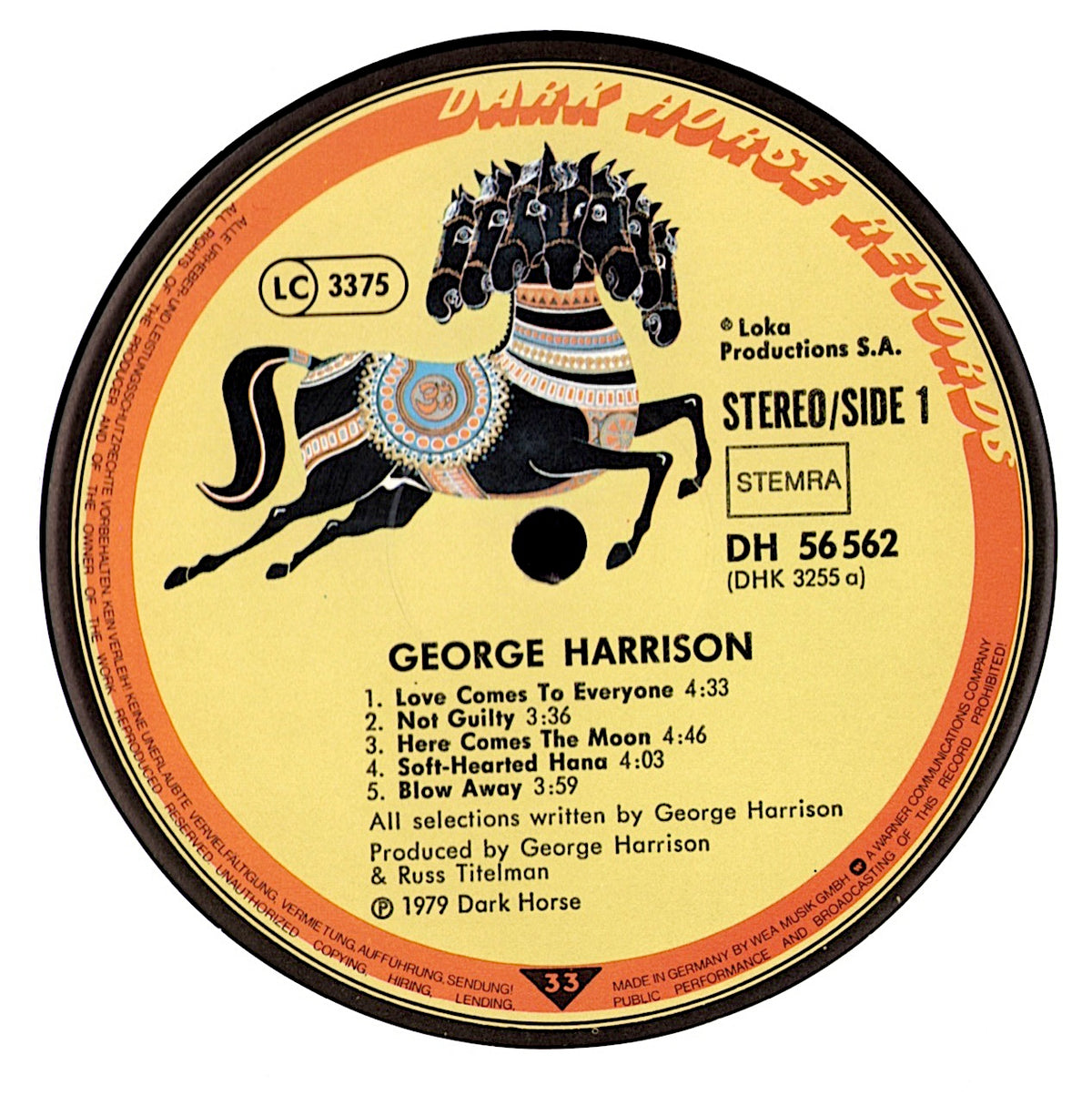 George Harrison - George Harrison (Vinyl LP | German Original Pressing | 1979)