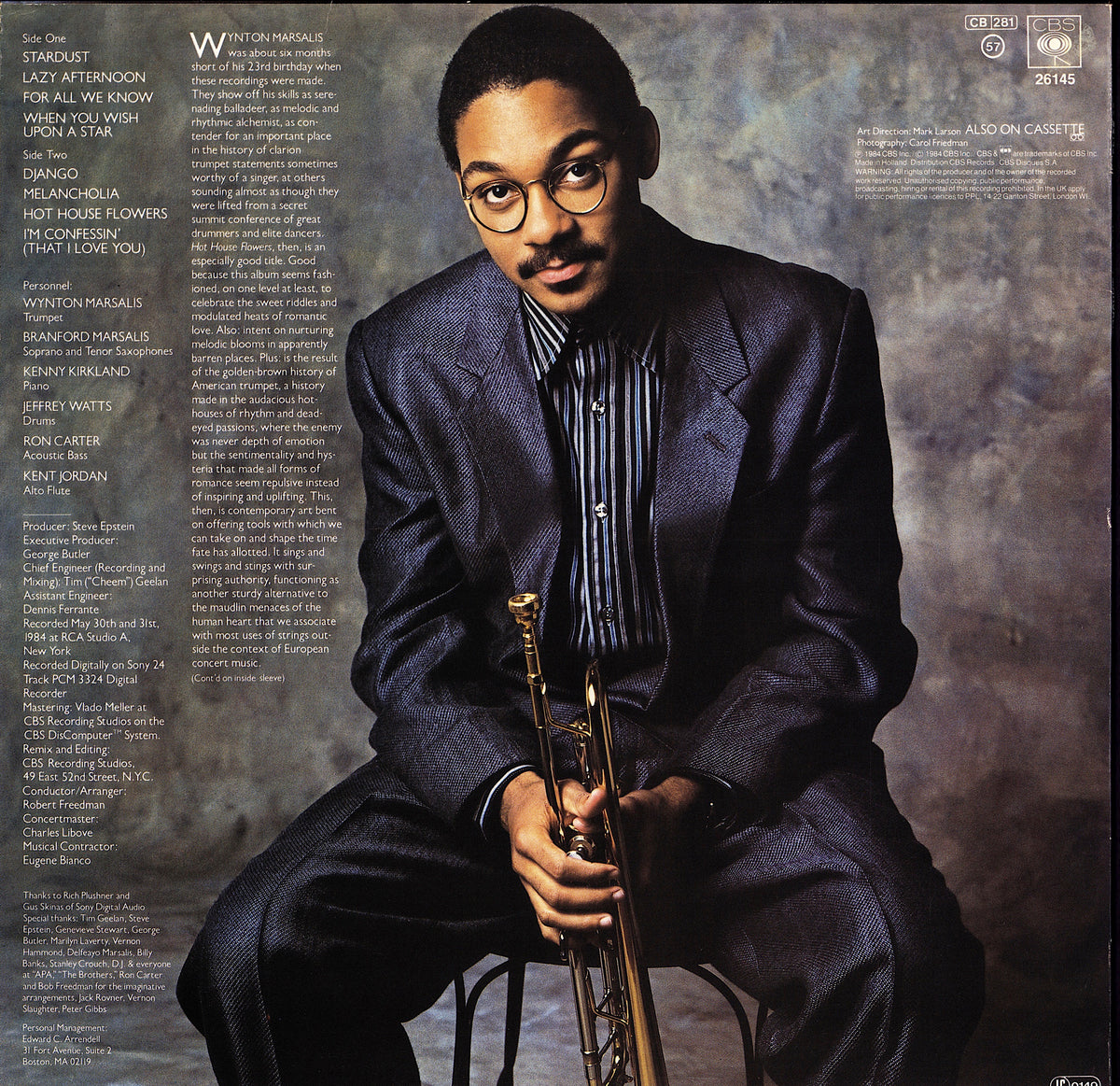 Wynton Marsalis - Hot House Flowers (Vinyl LP | EU Reissue | 1984)
