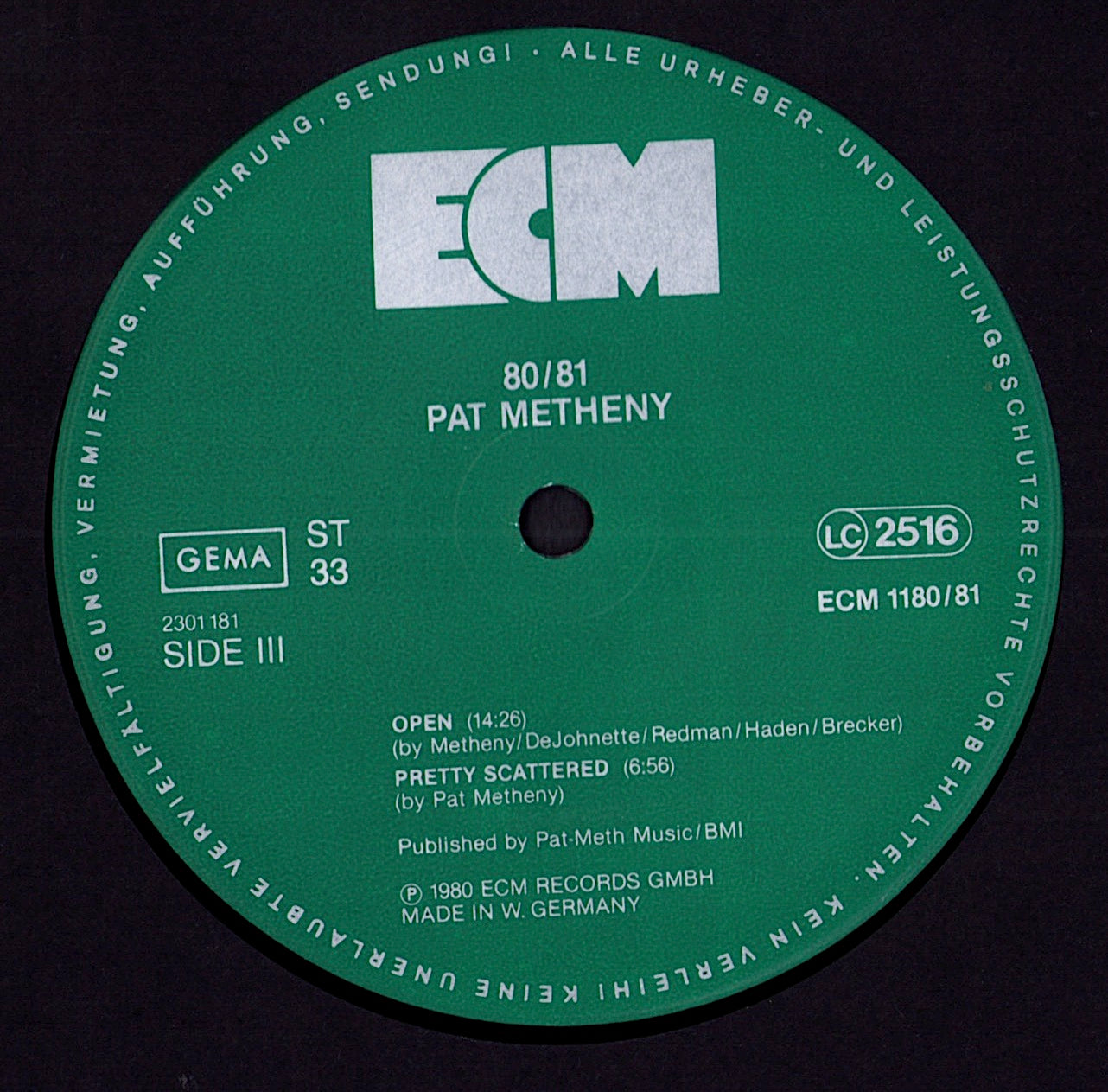 Pat Metheny - 80/81 Vinyl 2LP | DE Original | 1980 Kopie