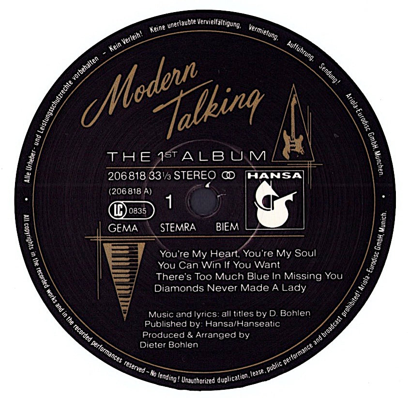 Modern Talking ‎- &nbsp;The 1st Album