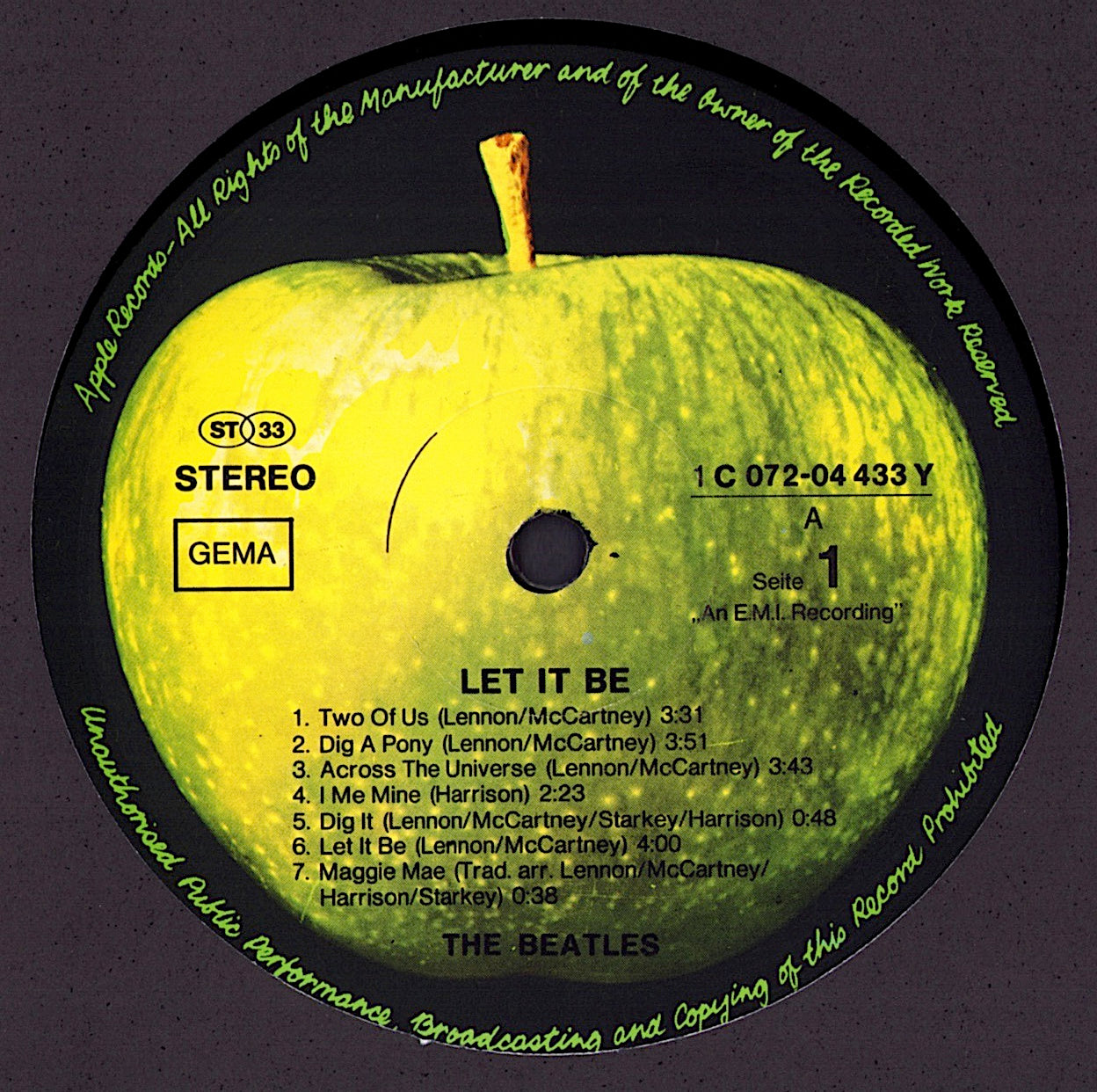 The Beatles ‎- Let it Be