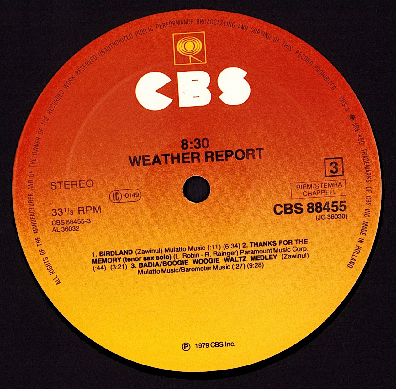 Weather Report - 8:30 Vinyl 2LP
