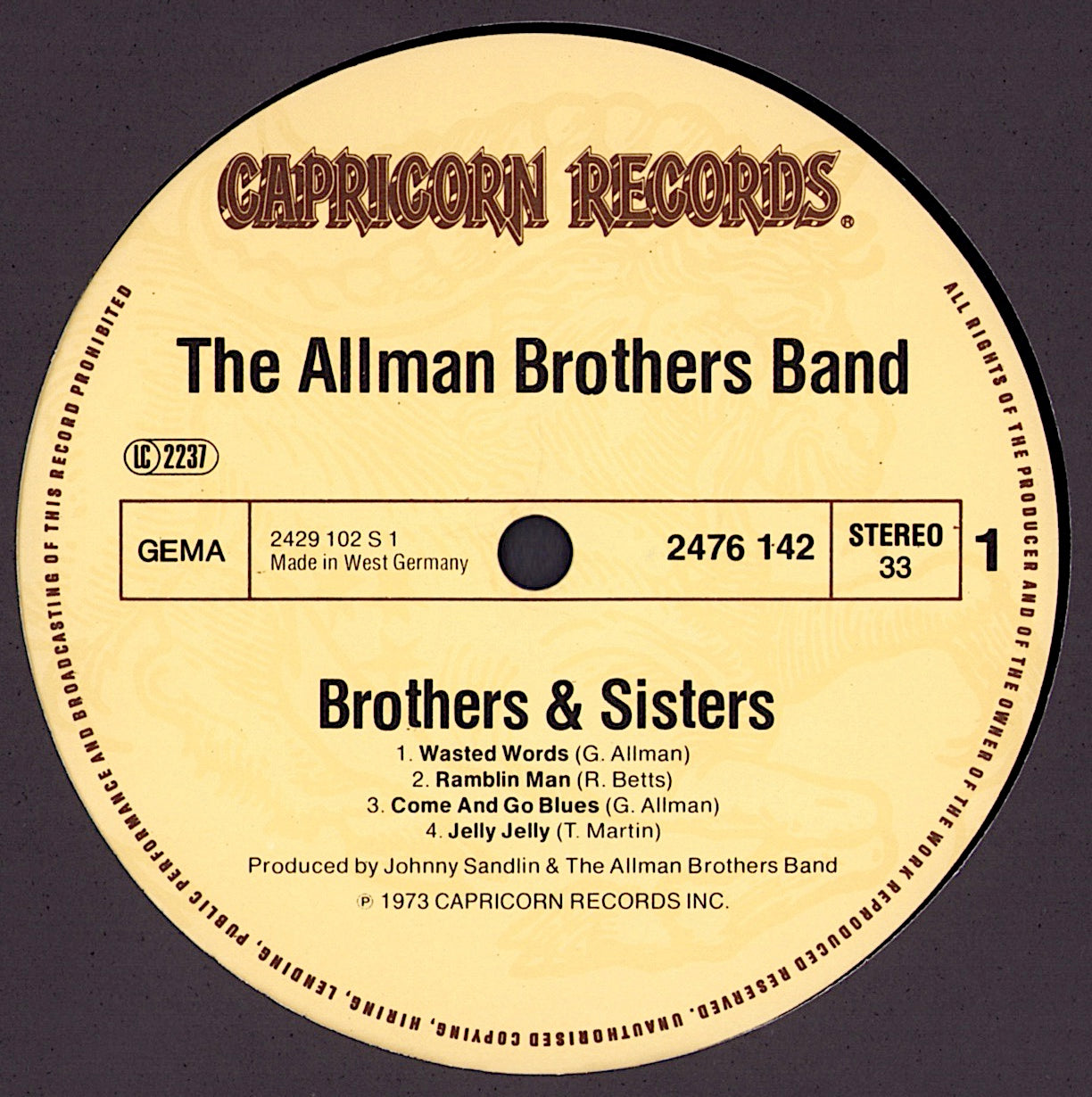 The Allman Brothers Band - Brothers And Sisters