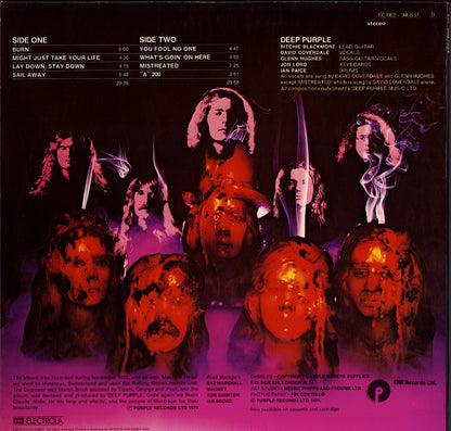 Deep Purple ‎- Burn Vinyl LP