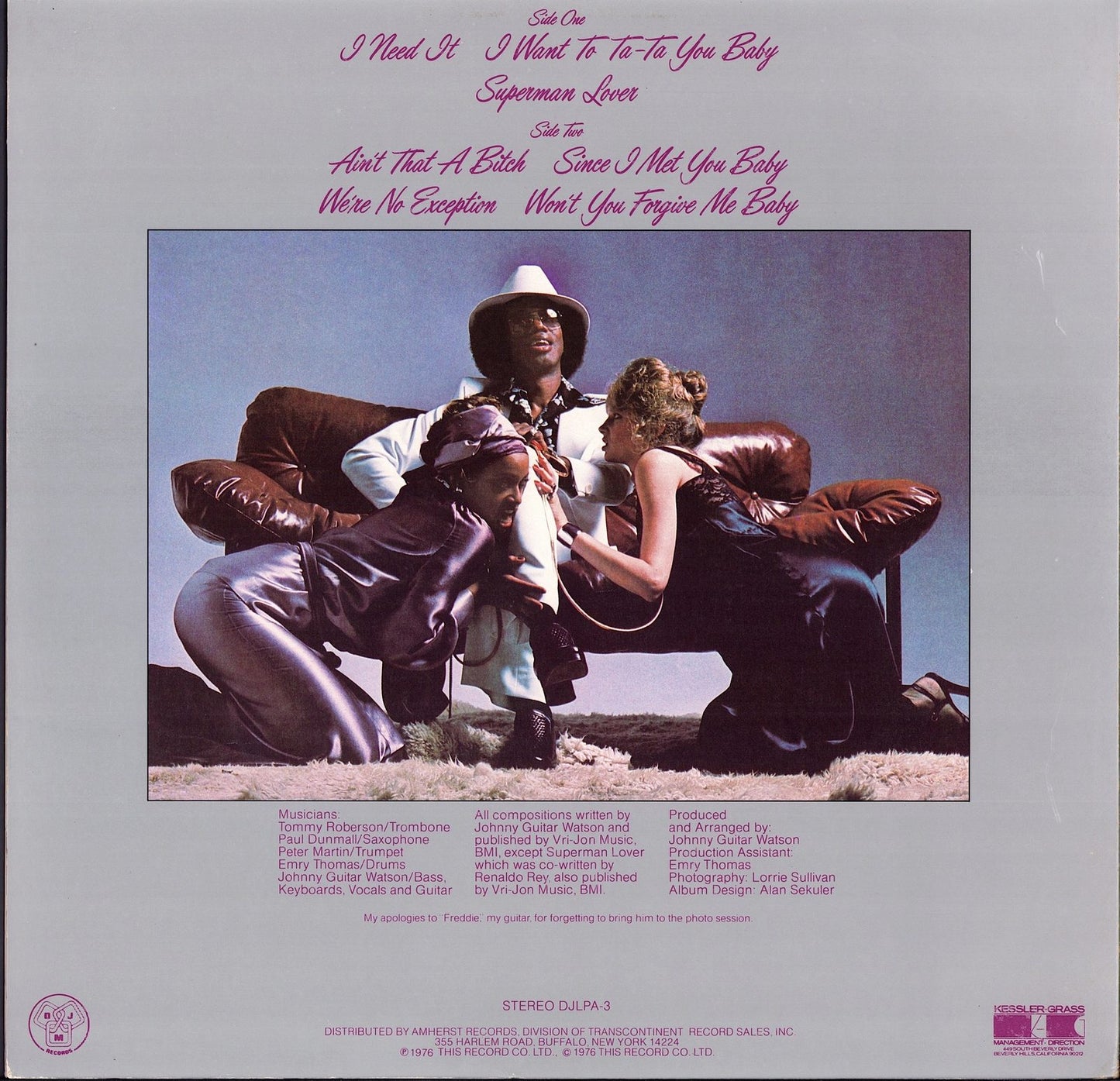 Johnny Guitar Watson – Ain't That A Bitch Vinyl LP