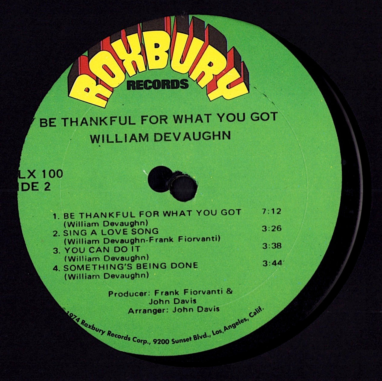 William DeVaughn – Be Thankful For What You Got (Vinyl LP | US Original | 1974)